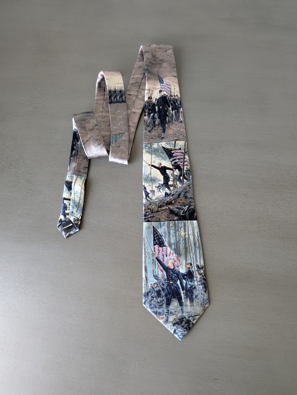 Mort Künstler 100% Silk Tie Civil War Battle Scene Artwork Historical